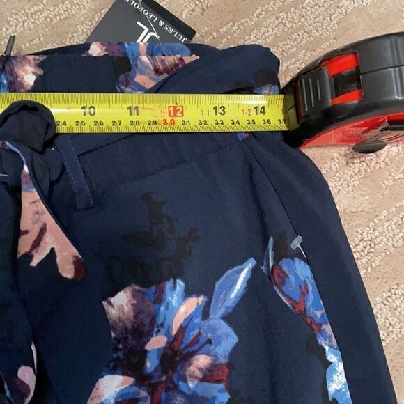 Medium Blue Printed Jules & Leopold Wide Leg Pant - Picture 6 of 8